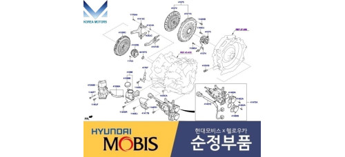 mobis clutch fork hev hyundai ioniq kia niro 2016-20